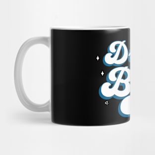 DRUM AND BASS  - Junglist Retro Font (White/Blue) Mug